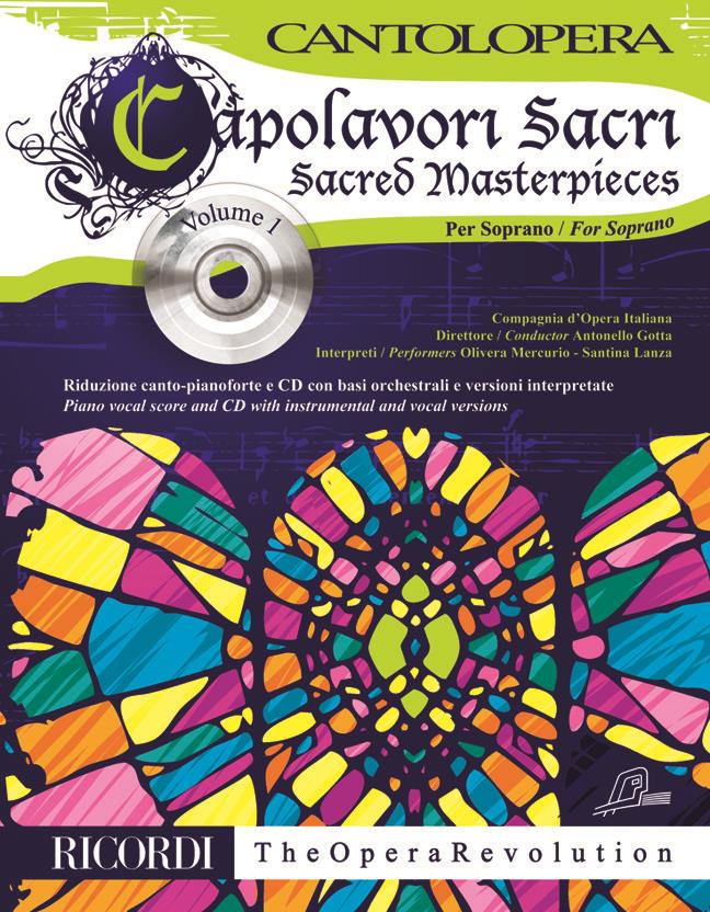 Cantolopera: Sacred Masterpieces - Soprano Vol. 1 - Per Voce E Pianoforte - pro zpěv a klavír